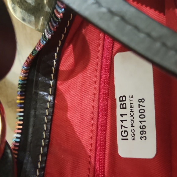 New Dooney & Bourke Graffiti Doodle Crayon Shoulder Handbag. Egg Pochete - Picture 13 of 13